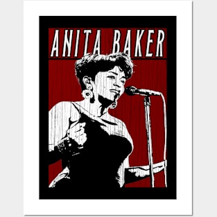 Vintage Retro Anita Baker Posters and Art